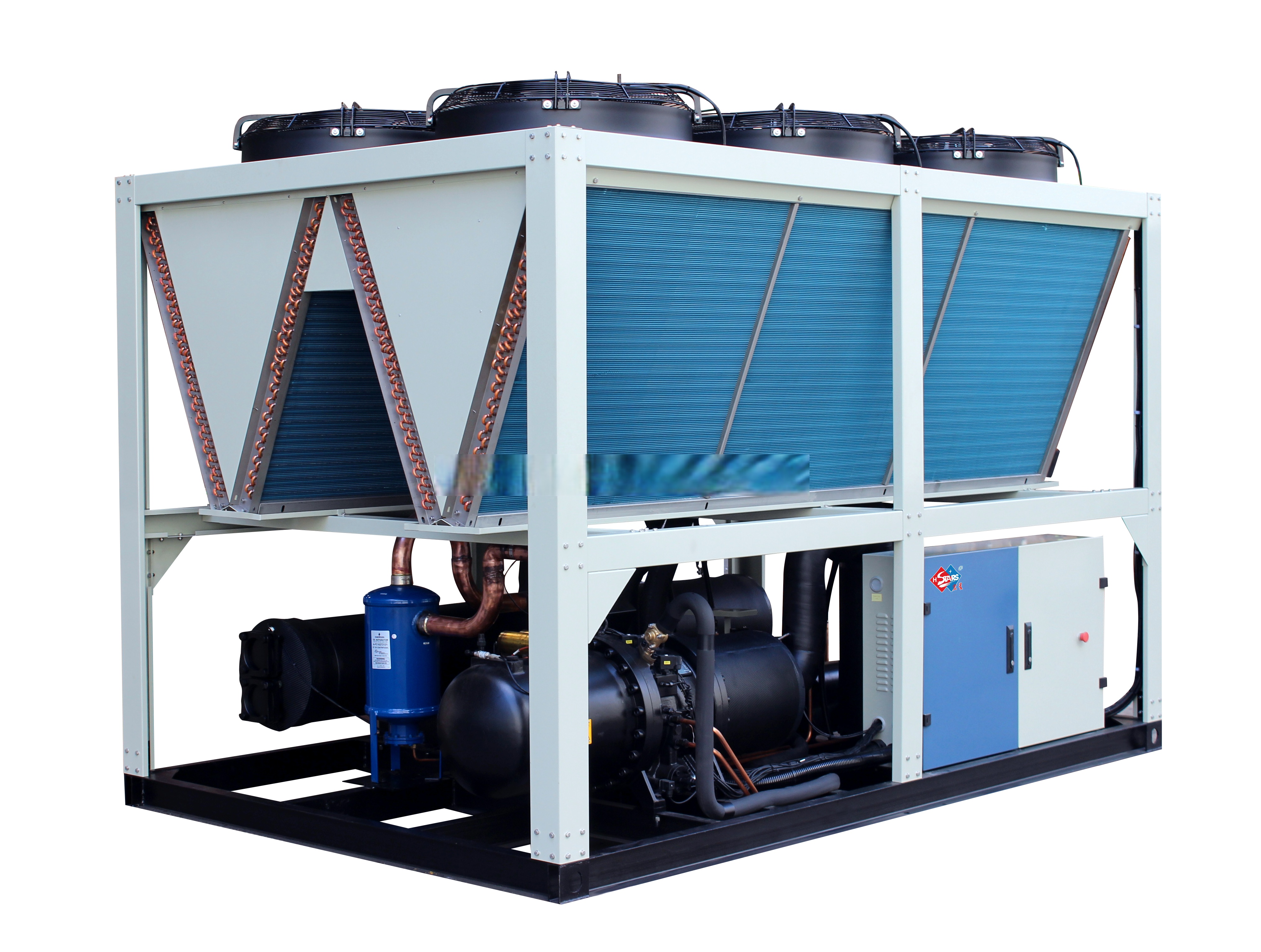 橡胶控温用风冷式螺杆冷水机组(图1)